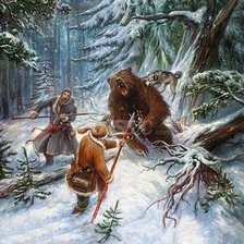 Схема вышивки «битва в лесу»