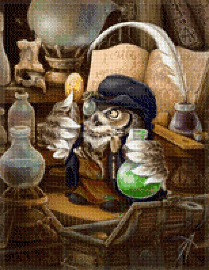 Алхимик - птицы, сова - предпросмотр