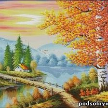 Схема вышивки «осень»