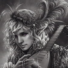 Схема вышивки «Трубадур»