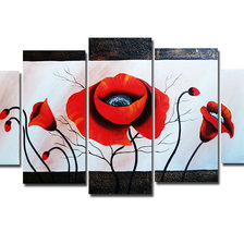 Схема вышивки «полиптих "маки"»