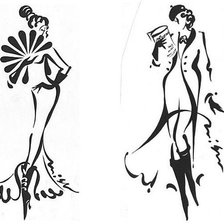 Схема вышивки «дуэт»