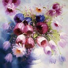 Схема вышивки «картина маслом»