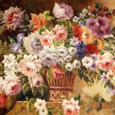 Схема вышивки «картина маслом»