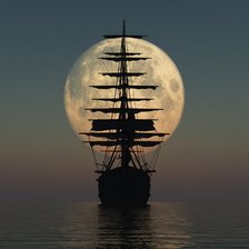 Схема вышивки «Корабль»