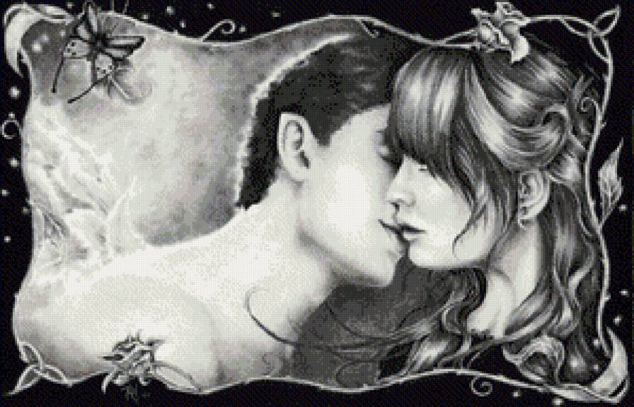 Поцелуй - любовь, люди, двое - предпросмотр