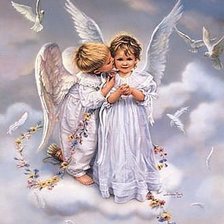 Схема вышивки «любящий ангел»