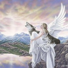 Схема вышивки «ангел иволки»