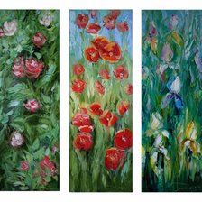 триптих картина маслом