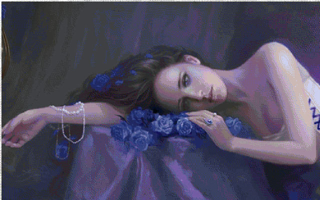девушка - цветы, печаль, красота - оригинал