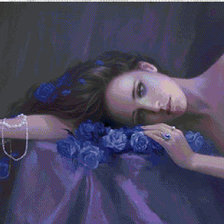 Схема вышивки «девушка»