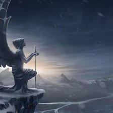 Схема вышивки «ангел»