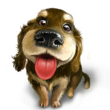 Схема вышивки «Веселый пес»