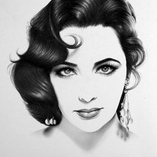 Схема вышивки «Элизабет Тейлор»