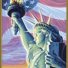 Схема вышивки «Статуя свободы»