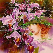 Схема вышивки «Прекрасная незнакомка»