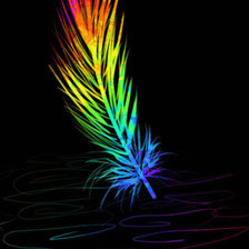 Схема вышивки «перо жар-птицы»