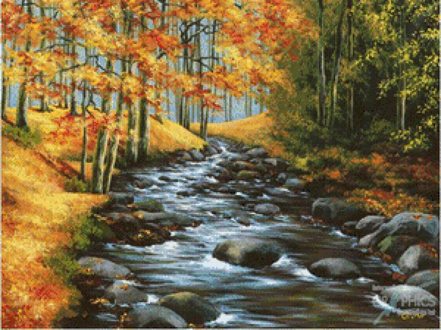 к осени - картины, картина, пейзаж - предпросмотр