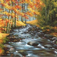 Схема вышивки «к осени»