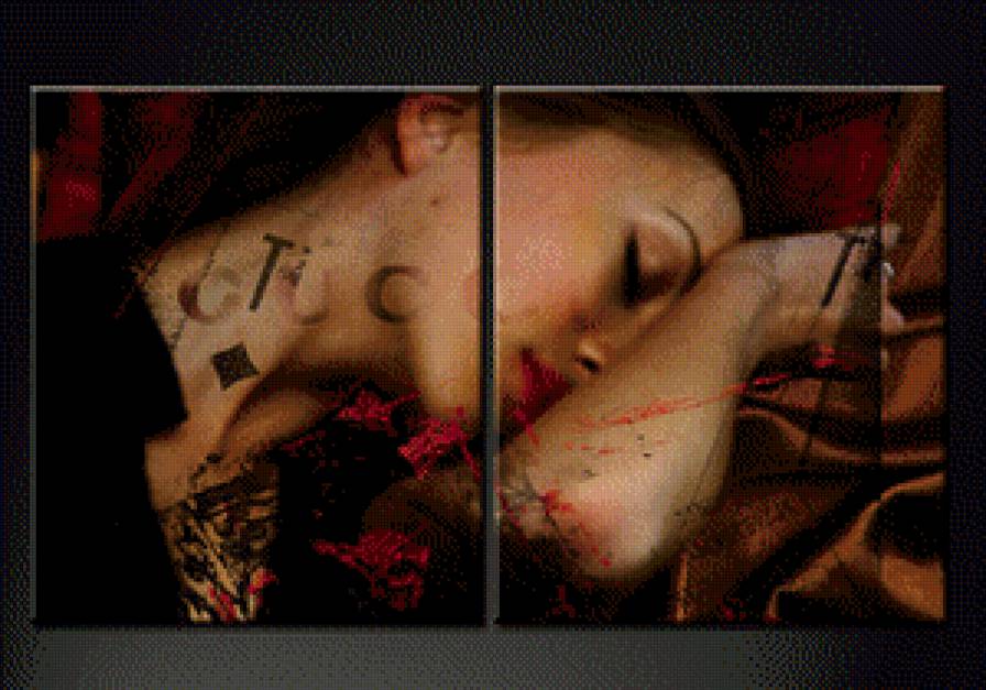 триптих девушка - девушка, красота - предпросмотр