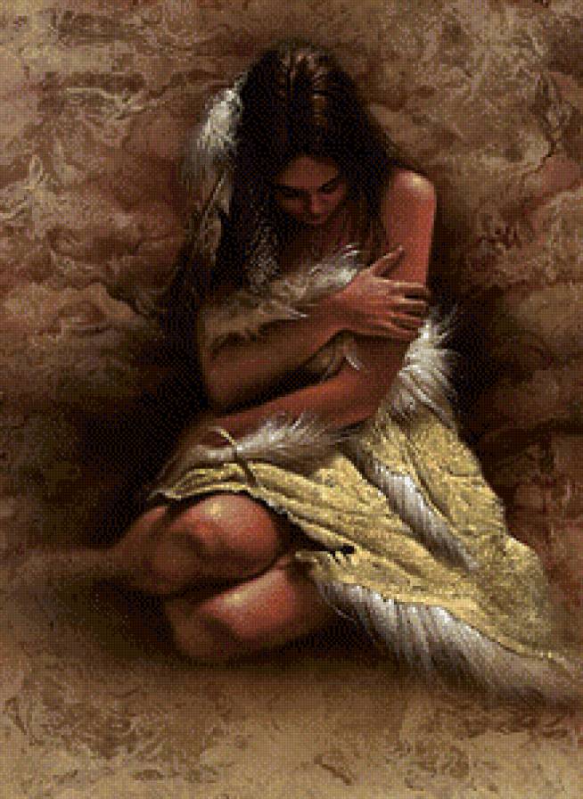 индейская сага - девушка, индейцы, племя - предпросмотр