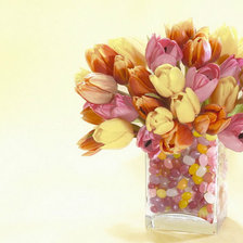 Схема вышивки «тюльпаны»