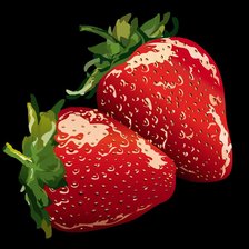 Схема вышивки «клубника»