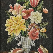 Схема вышивки «букет цветов»