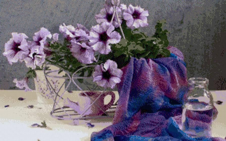 Петуния - вода, цветы, петуния - предпросмотр