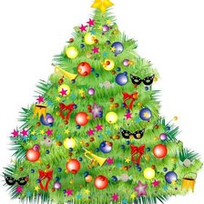 Схема вышивки «Ёлка с Новым годом!»