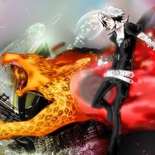 Схема вышивки «Гокудера и Ури»