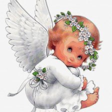 Схема вышивки «ангелочек»