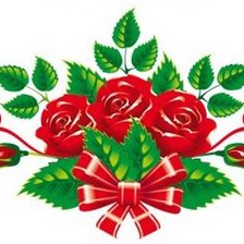 Схема вышивки «розы»