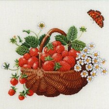 Схема вышивки «клубничка»