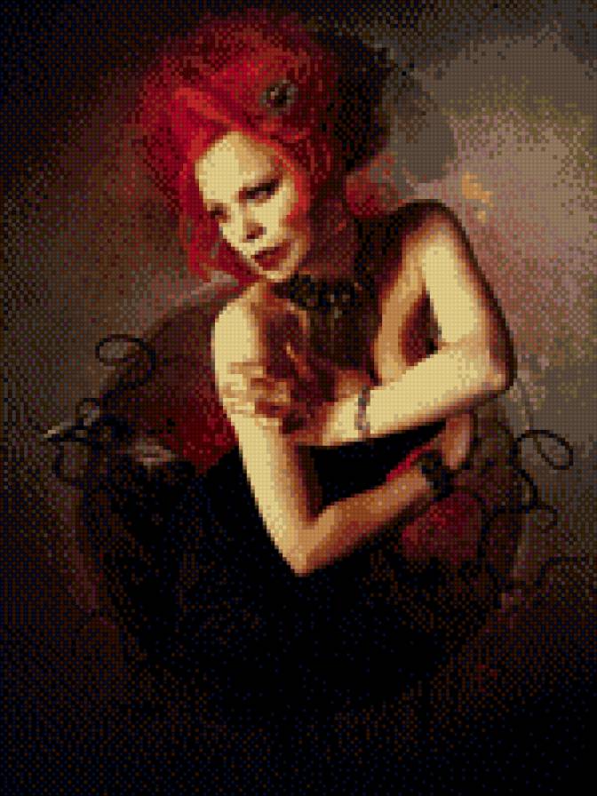 Бестия - готика, девушка - предпросмотр