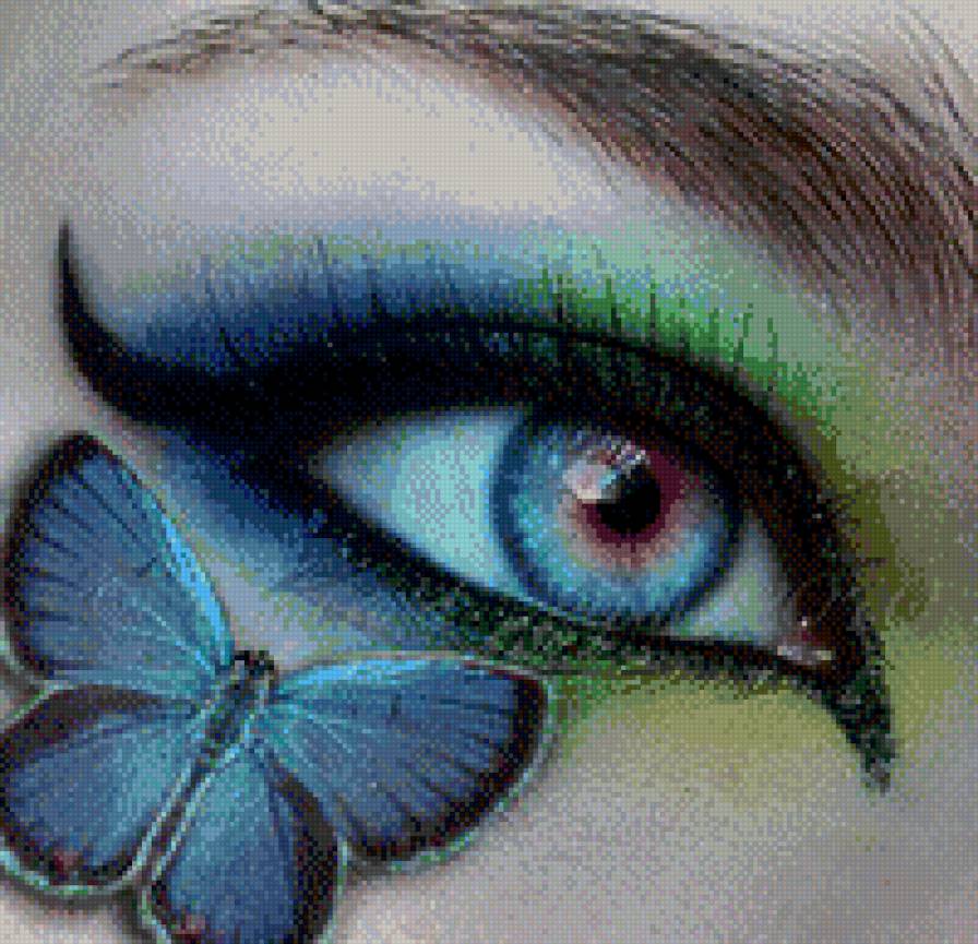 Взгляд - бабочка, взгляд, глаза - предпросмотр