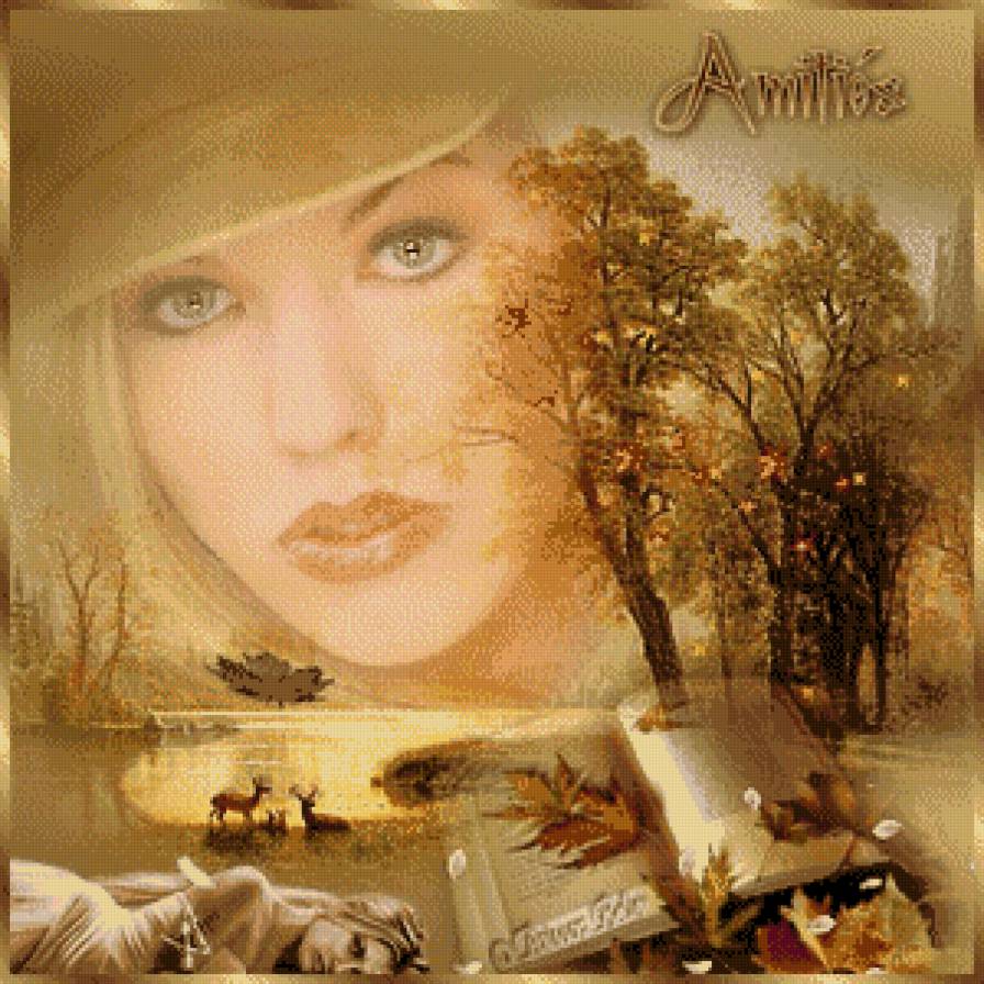 осень фэнтези - осень, картина, пейзаж, картины - предпросмотр