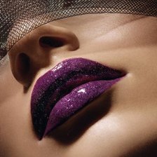 Схема вышивки «Губы»