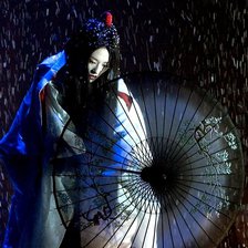 Схема вышивки «Танец под снегом»