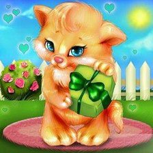 Схема вышивки «киса»