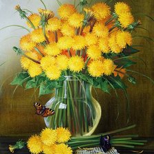 Схема вышивки «Одуванчики»