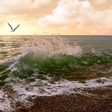 Схема вышивки «Утренний прибой»