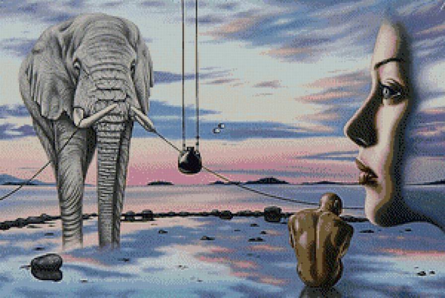 Фэнтези (Андрей Горенков) - живопись, люди, сюрреализм, фэнтези, дама - предпросмотр