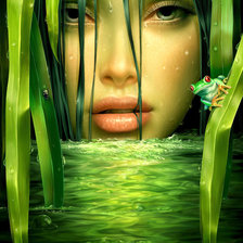 Схема вышивки «Речная нимфа»