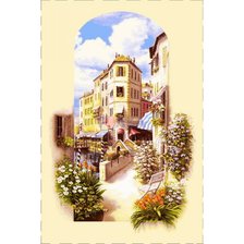 Схема вышивки «пейзаж»