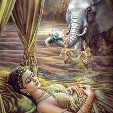 Схема вышивки «спящая девушка»