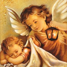 Схема вышивки «ангелочки»