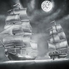 Схема вышивки «В свете луны...»