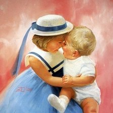 Схема вышивки «дети»