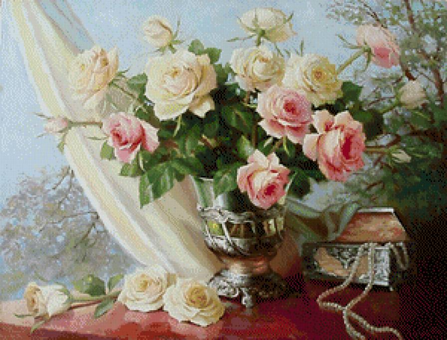 букет роз - картина - предпросмотр